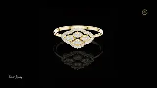 Marquise Lattice Aura Ring Framed in Sparkling Diamond #ivevar #usa #ring #jewelry