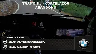50º Rallye de la Vendimia 2021| Onboard Argueta - Flores I BMW M3 E36 I Tramo Cortelazor I Abandono