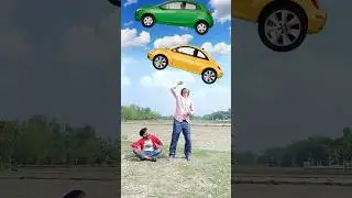 Crying baby vs Cars falling from the Sky - Funny vfx magic video