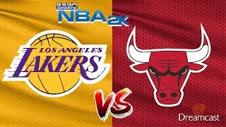 Los Angeles Lakers vs Chicago Bulls | NBA 2K | Sega Dreamcast | Basketball | Gameplay HD