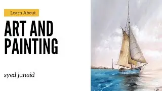 How to Paint a Sailing Ship on the Sea | Realistic Seascape Painting Tutorial part 1 #art #artist 