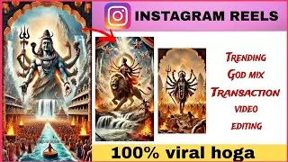 God mix video editing| trending god transaction video editing | photo merge video editing| Durga maa