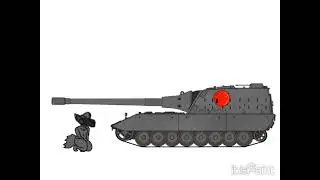 Protogen and Jagdpanzer E100 #Tank #animation #tankanimation #animationtank #furry 