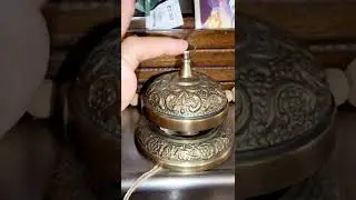 🟢MOST SATISFYING SOUND COPPER FINISHED VINTAGE BELL #shorts #short #copper #satisfying #bell #fun
