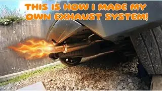 How to make your own exhaust system Citroen C2 Turbo build!