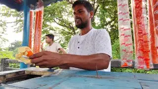 Simple Innocent Man Selling Ice Cream - Indian Street Food 