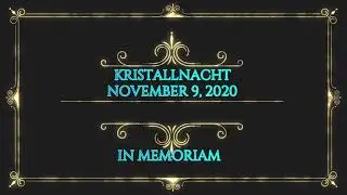 Kristallnacht Service EHNTJC 2020
