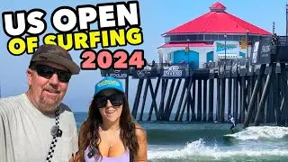 HUNTINGTON BEACH, CALIFORNIA | US Open of Surfing 2024! Full Event Tour & More!