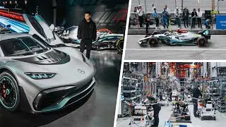 Mercedes AMG Formula 1 Hybrid Tech in Road Cars // Engine Factory Tour!