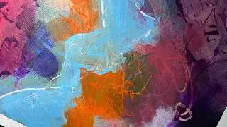 Painting Over an Old Canvas | Intuitive Painting