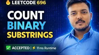 LeetCode 696 | Count Binary Substrings | Java Solution | O(n) Easy Trick Explained