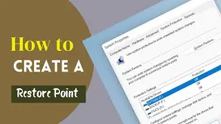 How to create a Restore Point
