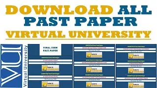 VU Past Papers Download | how to download all past paper of vu | Virtual University