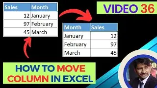How to Move columns in excel Pro tip 😧 | Excel for beginner