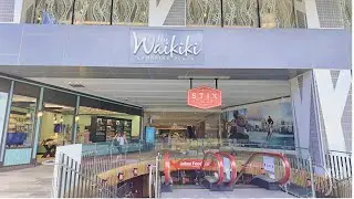 【4K】𝐖𝐀𝐋𝐊 🇺🇸 Inside the Waikiki Shopping Plaza in Hawaii 🏖️🌺🌞