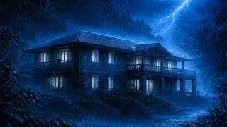 Heavy Night Rain & Thunder Sounds 🌧️⚡ Deep Sleep FAST | Insomnia Relief, Relaxing Rain, ASMR LIVE