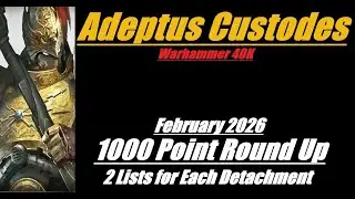 Adeptus Custodes 1000 Обзор списка очков 2.0 Warhammer 40K, 10-е издание