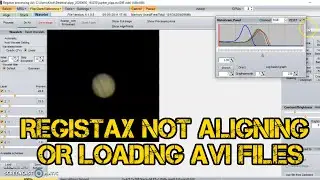 Registax Not Aligning Or Loading AVI Files? Try This