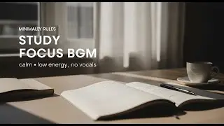Study Concentration BGM  Window Side Study Table  Calm Focus Ambient No Vocals