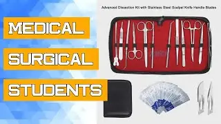 Medical Surgical Students Suture Practice Kit with Surgical Training Kit Dissection Instruments Sutu