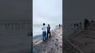 Nagore Beach #nagorebeach #nagore #heavyrainalert #nagapattinamdistrictnews #feedshorts #sea #rainy