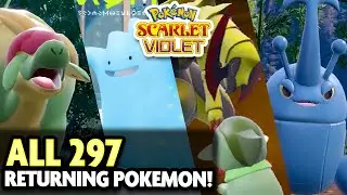 The BIGGEST DEX CUT! All 297 Returning Pokemon for Pokemon Scarlet and Violet