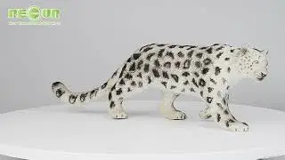 RECUR BRAND Realistic Panthera uncia Uncia uncia Snow leopard Ounce Animal Figure RC16027W母雪豹