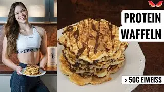 Gesunde Waffeln mit viel Eiweiß Rezept | Protein Waffeln