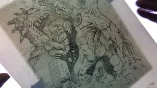 January 3, 2022 Steve Mannion drawing James Harren's ULTRAMEGA!