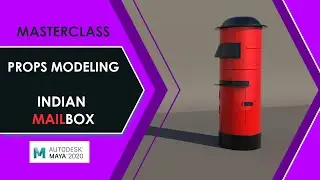 Autodesk Maya - Props Modeling - Classic Indian Mailbox #maya