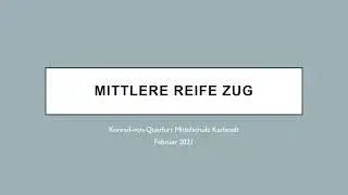 Der Mittlere-Reife-Zug an der Mittelschule Karlstadt