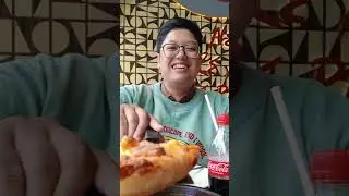 ASMR Pizza PAN Personal Beef Aloha - Pizza Hut | Eating Show (No Talking)