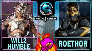 MK1 Will2 Humble (GENERAL SHAO) VS Roethor (TAKEDA)🥊Mortal Kombat 1🥊4K 60ᶠᵖˢ