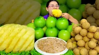 Shorts pineapple fruit mukbang | PLA EATS SHOW