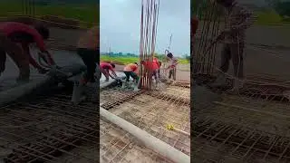 Slab casting work #rccconstruction #instagramstories #slab #casting #reelsshorts #construction #reel