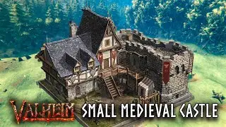 Valheim Small medieval castle base (Compact Base Build Series part 1)