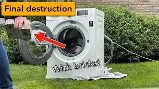 Samsung WW80K6404QW/EN - Final Destruction With Bricks!