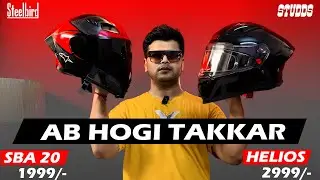 New Studds Helios vs Steelbird Viral Helmet SBA 20 Comparison😨 Best Budget Helmet Under 3000😍