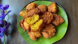Instant jackfruit snack || soft & crispy sweet pakora || Mulka || garige