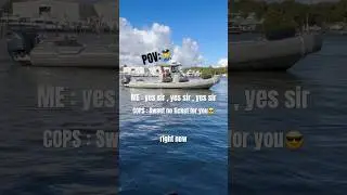 First time not getting ticketed😎😎 #fishingvideo #fishing #boat #boats #miami #fyp #florida #cops
