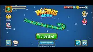 Worms Zone io Biggest Snake New Record 2025| Saamp Wala Game oggy jack #saamp#Ravindrasgaming
