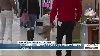 Greenville shoppers browse for last-minute Christmas gifts ahead of holiday
