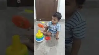 Cute Boy Perfection in Stacking rings || Color Rings || Babies & Toddlers