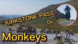 THE HARDKNOTT MONKEY TOUR : KIRKSTONE PASS and STRUGGLE :8 HONDA MONKEYS a GS and a YAMAHA GIGGLE 50