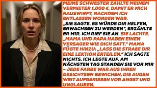 Schwester bestach meinen Vermieter mit 1.000 €, um mich nach meiner Kündigung rauszuwerfen.