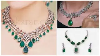 green stone necklace designs || necklace designs