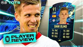 TOTS MOMENTS DANI OLMO PLAYER REVIEW | 91 TOTS MOMENTS DANI OLMO REVIEW | FIFA 21 Ultimate Team