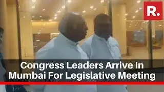 Maharashtra Govt Formation: Congress Leaders Arrive In Mumbai For Legislative Meeting