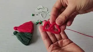 DIY Heart Mirror Latkan l| Easy Tassel Craft for Beginners ll  DIY Tassel Decoration