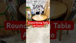 Check out this new round dining table at #Costco. Seats 5. #thecostpro